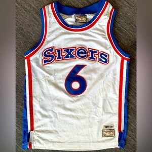 NBA Hardwood Classics Julius “Dr. J” Erving Philadelphia 76ers 6 Jersey 1977-78